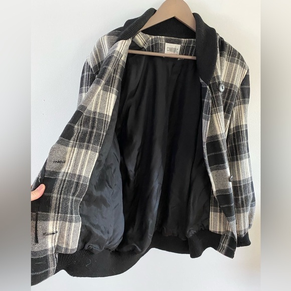 80s Wool Blend Light Bomber Jacket - M-L - Picture 6 of 7